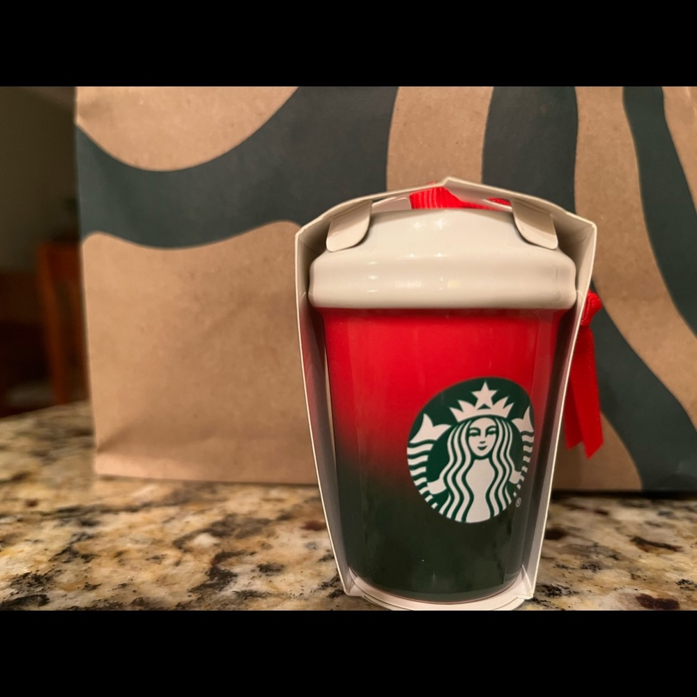 2021 Authentic Starbucks ceramic Christmas ornament